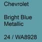 Preview: Chevrolet, Bright Blue Metallic, 24 / WA8928.